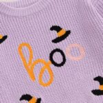 Adorable Pumpkin Chunky Knit Sweater for Toddlers - Cozy Long Sleeve Halloween Outfit for Baby Girls and Boys - Image 3