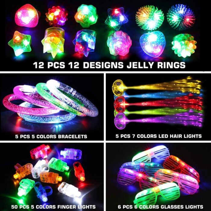 Ultimate 78-Piece LED Glow Party Pack - Perfect for Kids & Adults Birthday, Halloween, and Celebrations! - Image 2