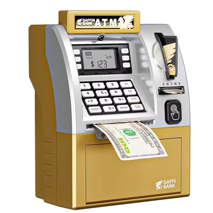 Children's Smart ATM Piggy Bank with Credit Card Functionality and Automatic Coin Counting - Secure Money Storage Toy Gift - Image 10