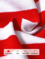 Adorable  Baby Girl Christmas Outfit - Long Sleeve Rompers & Striped Pant Set for My First Christmas! - Image 8