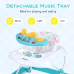Adjustable Height Foldable Baby Walker with Padded Seat - Image 11