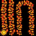 30Ft Fall Garland with Timer - 60 LED Realistic Maple Leaf Lights for Stunning Autumn Home Decor - Battery Operated Thanksgiving & Halloween Decorations for Indoor/Outdoor Use - Image 7