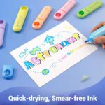 Aesthetic Chisel Tip Highlighters - 8ct Assorted Neon Colors, No Bleed & Smudge-Free Marker Pens for Journaling, Drawing & Highlighting - Image 4