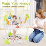 Height-Adjustable Baby Activity Center with Interactive Toys and Bouncing Features - Image 2