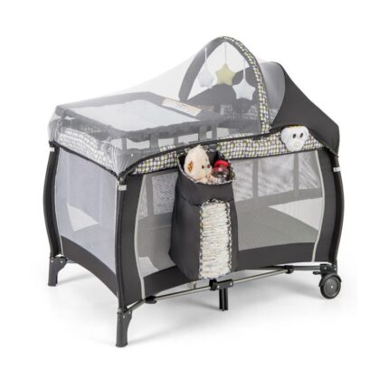 Portable 4-in-1 Baby Nursery Center Travel Crib