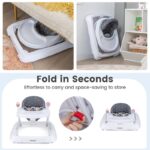 Adjustable Height Foldable Baby Activity Walker with Removable Seat Cushion - Image 7