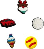 Vibrant PVC Shoe Charms - 30 to 125 Pcs Assorted Shapes for Fun Shoe Decoration - Image 6