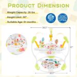 Height-Adjustable Baby Activity Center with Interactive Toys and Bouncing Features - Image 4