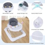 Adjustable Height Foldable Baby Activity Walker with Removable Seat Cushion - Image 10