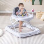 Adjustable Height Foldable Baby Activity Walker with Removable Seat Cushion - Image 2