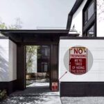 Chic Retro Halloween Metal Sign - "No Trespassing: We're Tired of Hiding the Bodies!" Perfect for Spooky Decor! - Image 6