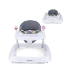 Adjustable Height Foldable Baby Activity Walker with Removable Seat Cushion