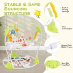 Height-Adjustable Baby Activity Center with Interactive Toys and Bouncing Features - Image 11