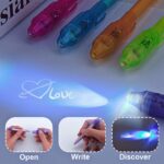 Invisible Spy Ink Pen Set - 5 PCS with UV Light, Perfect Party Favors for Kids 8-12, Ideal Stocking Stuffers for Christmas and Fun Goodie Bags for Halloween & Thanksgiving - Image 4