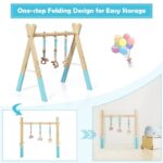 Wooden Infant Activity Center with Three Hanging Toys - Image 5