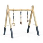 Wooden Infant Activity Center with Three Hanging Toys - Image 15