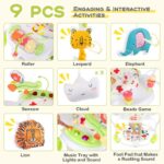 Height-Adjustable Baby Activity Center with Interactive Toys and Bouncing Features - Image 8