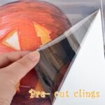 Extra Large Scary Ghosts & Pumpkin Lantern Halloween Window Clings - 3 Sheets of Creepy Decor for Home, Office, and Parties - Image 4