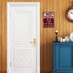 Chic Retro Halloween Metal Sign - "No Trespassing: We're Tired of Hiding the Bodies!" Perfect for Spooky Decor! - Image 4