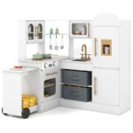 Children's Corner Kitchen Playset with Lights and Sounds, Suitable for Ages 3 and Up - Image 2