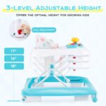 Adjustable Height Foldable Baby Walker with Padded Seat - Image 8