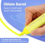 Aesthetic Chisel Tip Highlighters - 8ct Assorted Neon Colors, No Bleed & Smudge-Free Marker Pens for Journaling, Drawing & Highlighting - Image 5