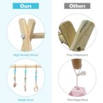 Wooden Infant Activity Center with Three Hanging Toys - Image 14