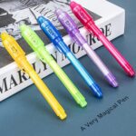 Invisible Spy Ink Pen Set - 5 PCS with UV Light, Perfect Party Favors for Kids 8-12, Ideal Stocking Stuffers for Christmas and Fun Goodie Bags for Halloween & Thanksgiving - Image 2