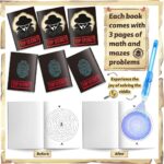 24-Pack Invisible Ink Pens with UV Light - Perfect Spy Pen Party Favors for Kids Ages 4-12 with Secret Message Notebooks! - Image 4