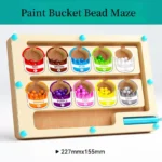 Magnetic Digital Bead Maze Toy for Children's Puzzle Development and Concentration Training, Suitable for Ages 2-6