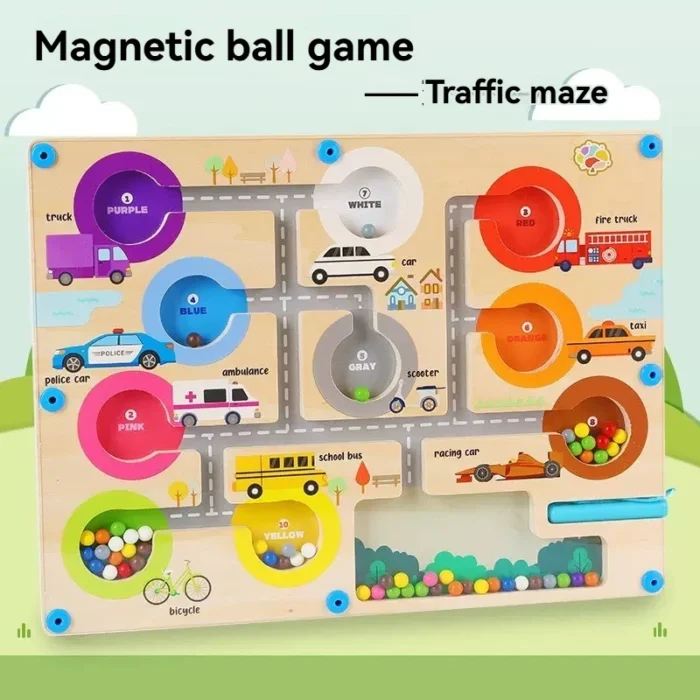 Magnetic Digital Bead Maze Toy for Children's Puzzle Development and Concentration Training, Suitable for Ages 2-6 - Image 11