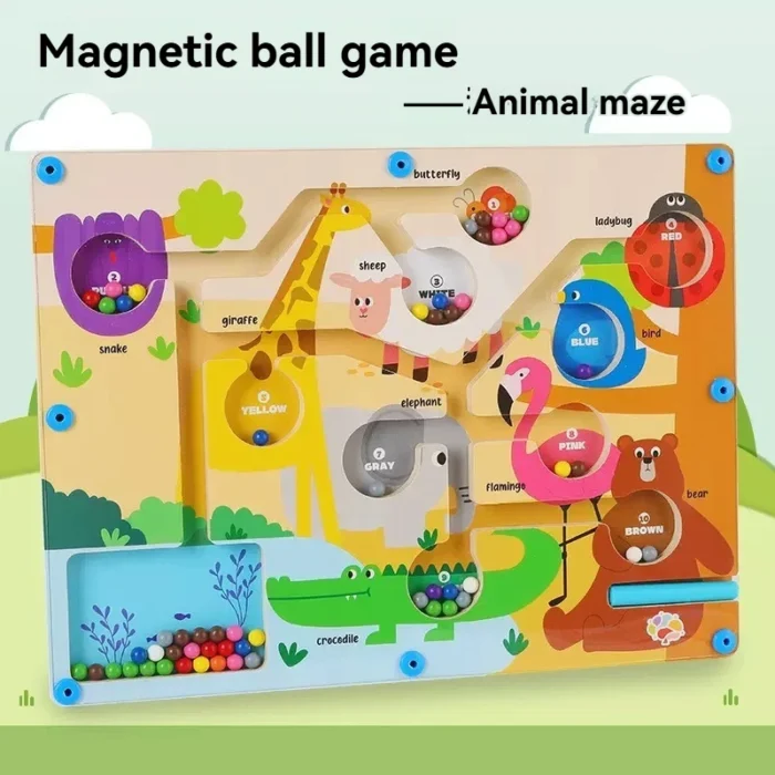 Magnetic Digital Bead Maze Toy for Children's Puzzle Development and Concentration Training, Suitable for Ages 2-6 - Image 12