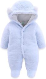 Cozy & Cute  Baby Winter Snowsuit - Hooded Fleece Jumpsuit for Infants, Perfect for Boys & Girls - Image 10
