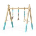 Wooden Infant Activity Center with Three Hanging Toys - Image 4