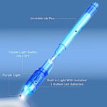 Invisible Spy Ink Pen Set - 5 PCS with UV Light, Perfect Party Favors for Kids 8-12, Ideal Stocking Stuffers for Christmas and Fun Goodie Bags for Halloween & Thanksgiving - Image 6