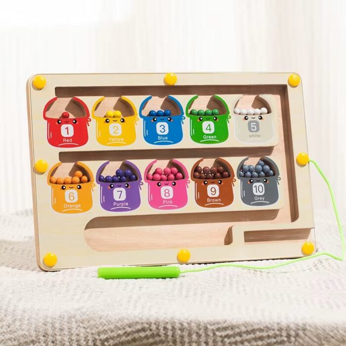 Magnetic Digital Bead Maze Toy for Children's Puzzle Development and Concentration Training, Suitable for Ages 2-6 - Image 3