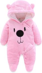 Cozy & Cute  Baby Winter Snowsuit - Hooded Fleece Jumpsuit for Infants, Perfect for Boys & Girls - Image 9
