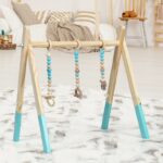 Wooden Infant Activity Center with Three Hanging Toys - Image 3