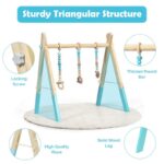 Wooden Infant Activity Center with Three Hanging Toys - Image 13