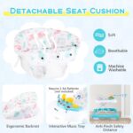 Adjustable Height Foldable Baby Walker with Padded Seat - Image 7