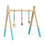 Wooden Infant Activity Center with Three Hanging Toys