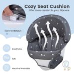 Adjustable Height Foldable Baby Activity Walker with Removable Seat Cushion - Image 9