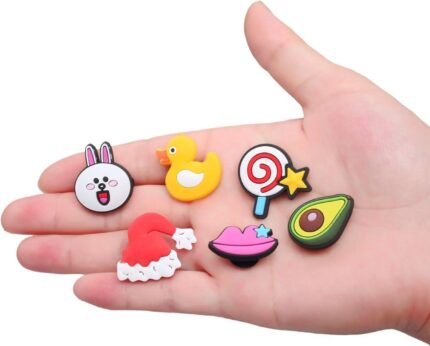 Vibrant PVC Shoe Charms - 30 to 125 Pcs Assorted Shapes for Fun Shoe Decoration