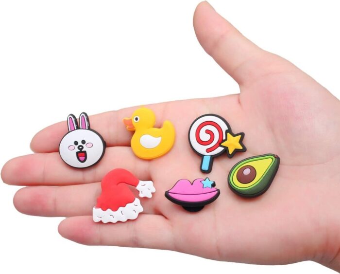 Vibrant PVC Shoe Charms - 30 to 125 Pcs Assorted Shapes for Fun Shoe Decoration - Image 1