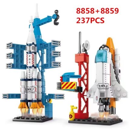 Creative Aviation Manned Rocket Building Blocks with Space Astronaut Figure - DIY Aerospace Model Toys for Children - Ideal Christmas Gift