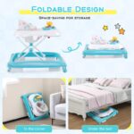 Adjustable Height Foldable Baby Walker with Padded Seat - Image 9