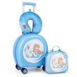 Children's Luggage Set: 14-Inch Hardside Spinner Carry-On and 10-Inch Backpack