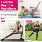 Resistance Bands for Working Out, Fabric Exercise Bands for Legs and Butt, Workout Bands for Women and Men, Booty Band for Yoga Starter Set, Pilates, Rehab, Fitness and Home Workout - Image 4