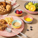 Vibrant  Ceramic Dipping Bowls Set - 6 Assorted 4 OZ Mini Bowls for Dipping & Side Dishes, Microwave & Dishwasher Safe! - Image 4