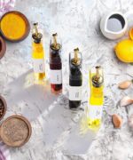 Elegant Gold Olive Oil Dispenser Set - 2-Piece Kitchen Essential for Oils, Vinegars, and Syrups with Stainless Steel Pourers - Image 9